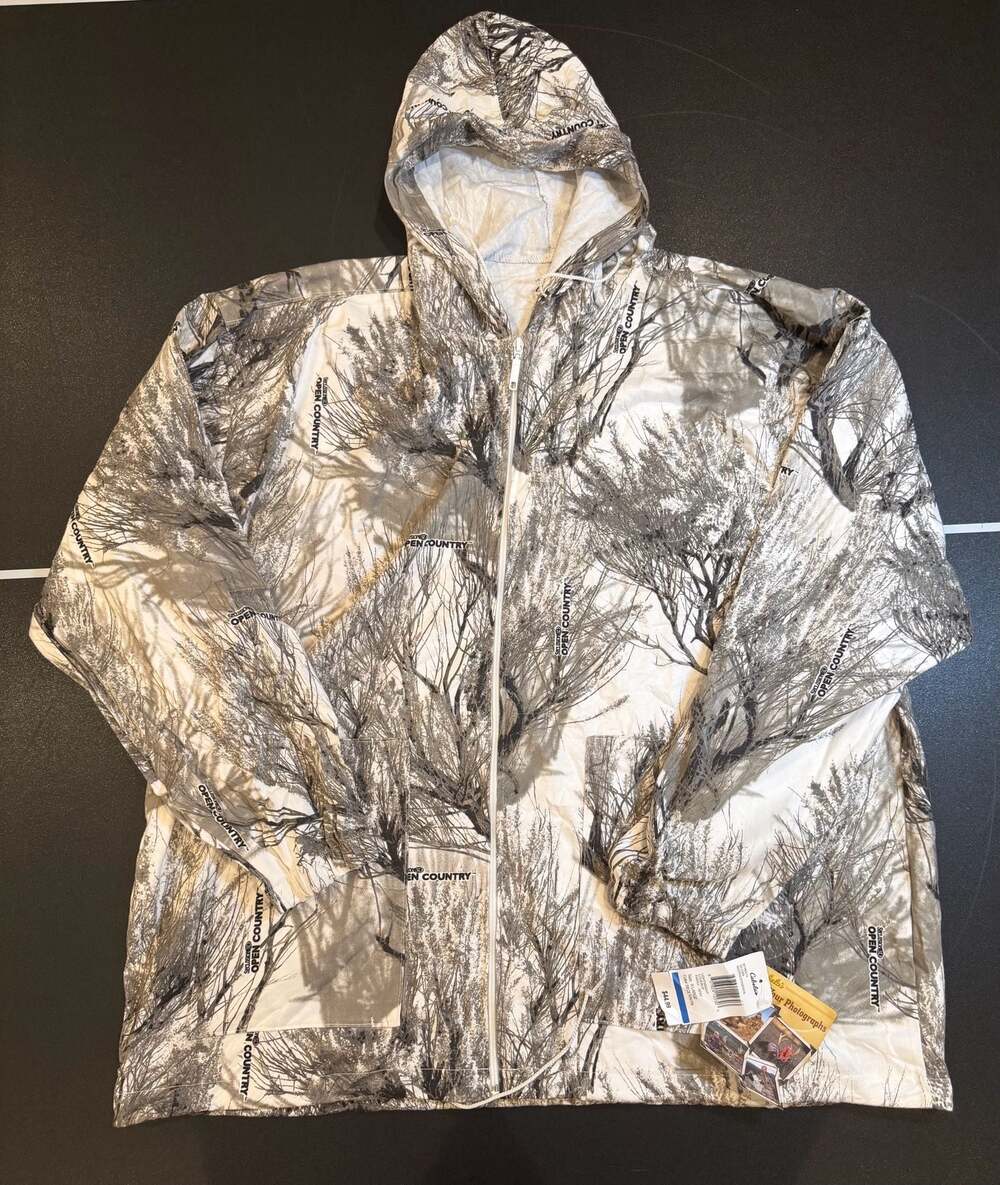 Cabela's Lightweight Coverup Parka Seclusion Open Country Camo Size XL